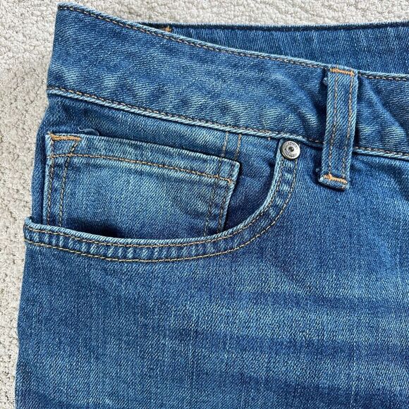 Tommy Hilfiger Womens Jean‎ Shorts Size 16 Blue Denim Rolled Cuff Hem - Picture 9 of 11